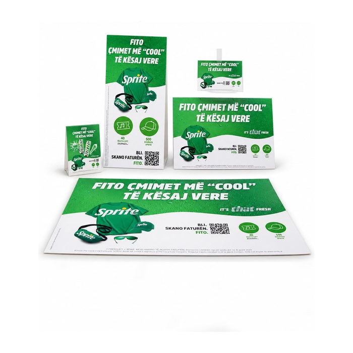 Set materialesh promocionale për pikë shitjeje